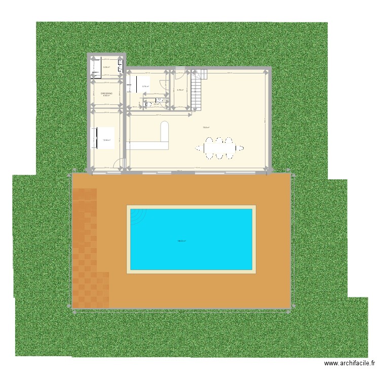 lande modifié. Plan de 0 pièce et 0 m2