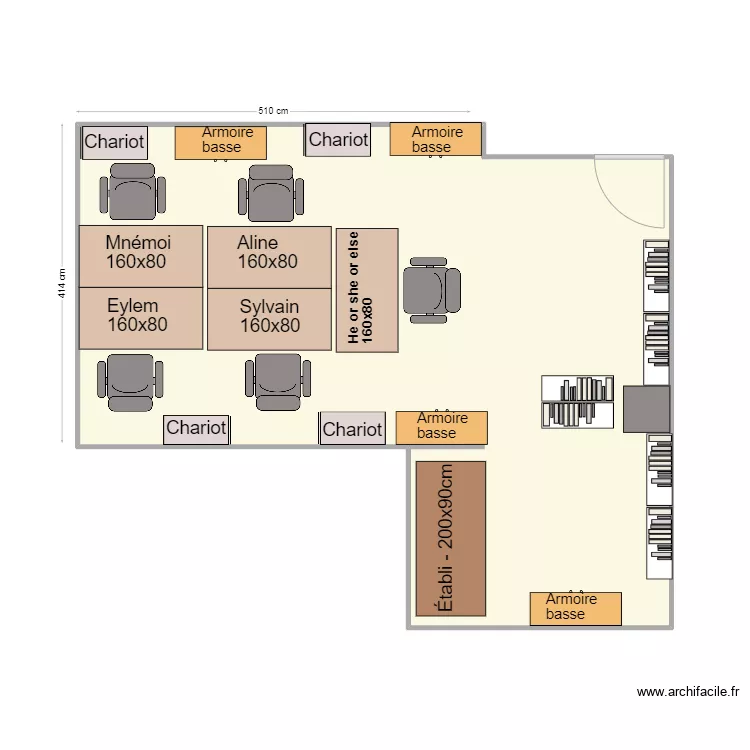 Plateau Technique DRIS 3e/30STG. Plan de 