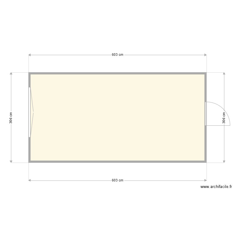 63 porte petit côté. Plan de 0 pièce et 0 m2