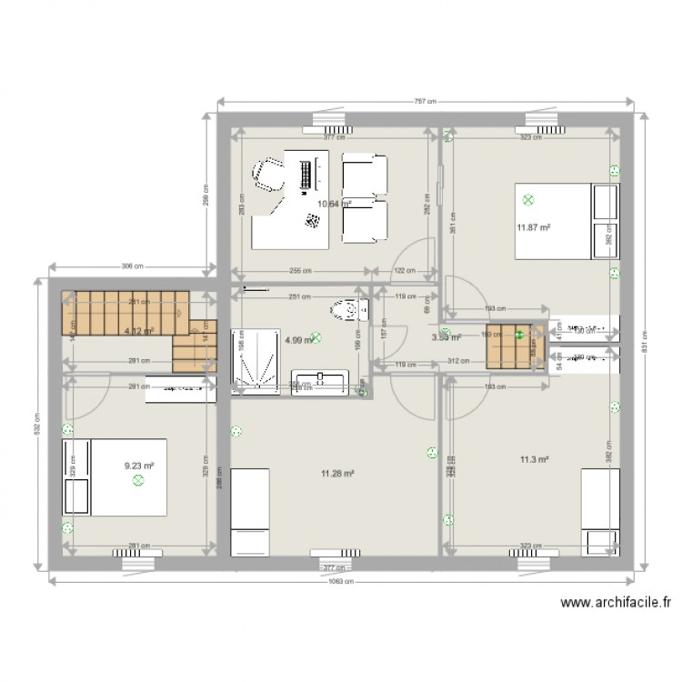 Etage Nouveau Projet. Plan de 0 pièce et 0 m2