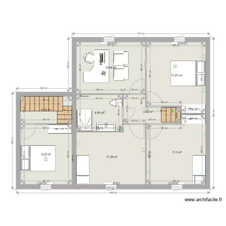 Etage Nouveau Projet. Plan de 