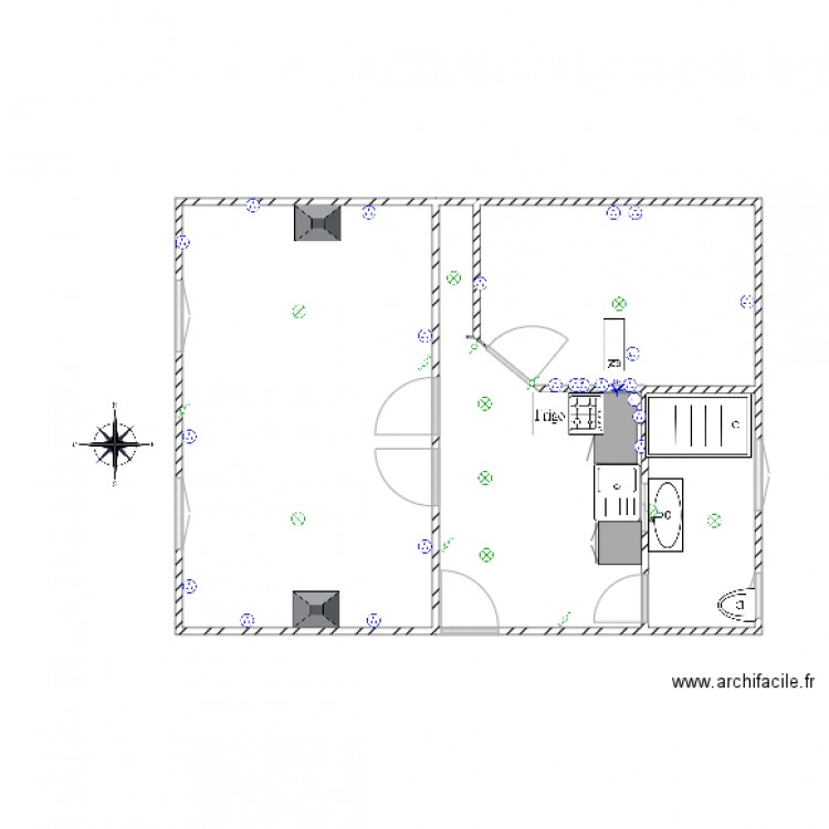 appartement . Plan de 0 pièce et 0 m2