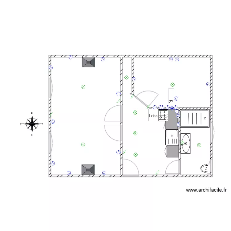 appartement . Plan de appartement . Plan de