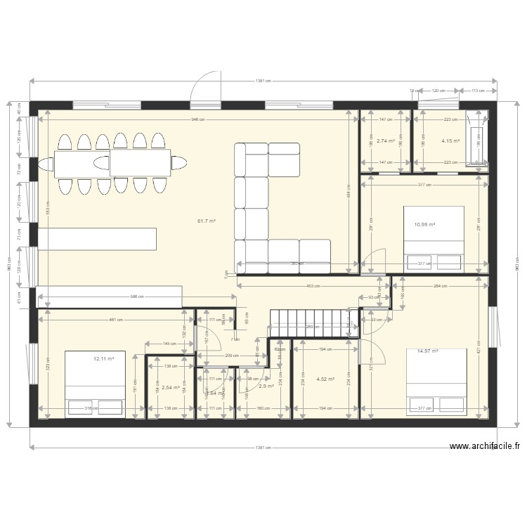 grange. Plan de 0 pièce et 0 m2