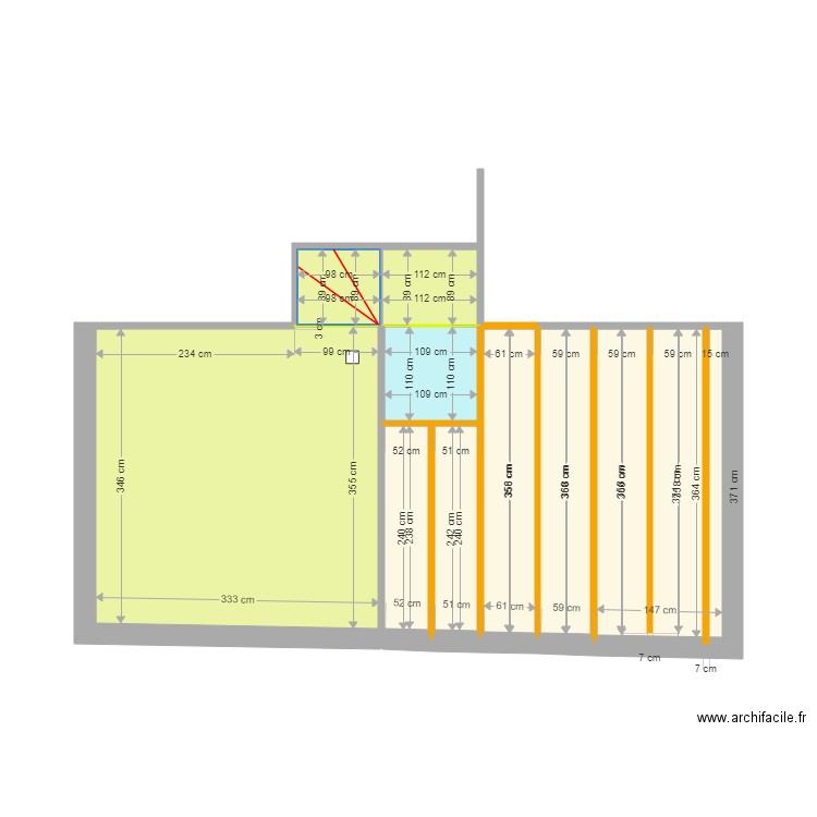 grange 10 décembre V3 solivage. Plan de 0 pièce et 0 m2