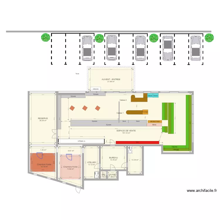 LES FERMIERS EN SARLADAIS. Plan de 