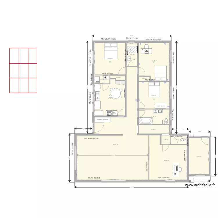 plan cestas briquetier modifi&eacute;. Plan de 