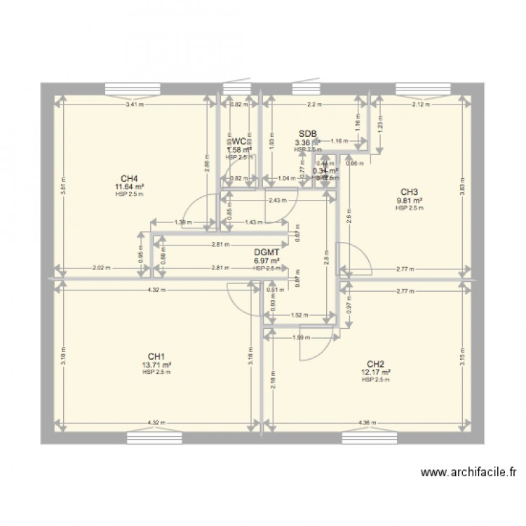 PROJET BEZIERS. Plan de 0 pièce et 0 m2