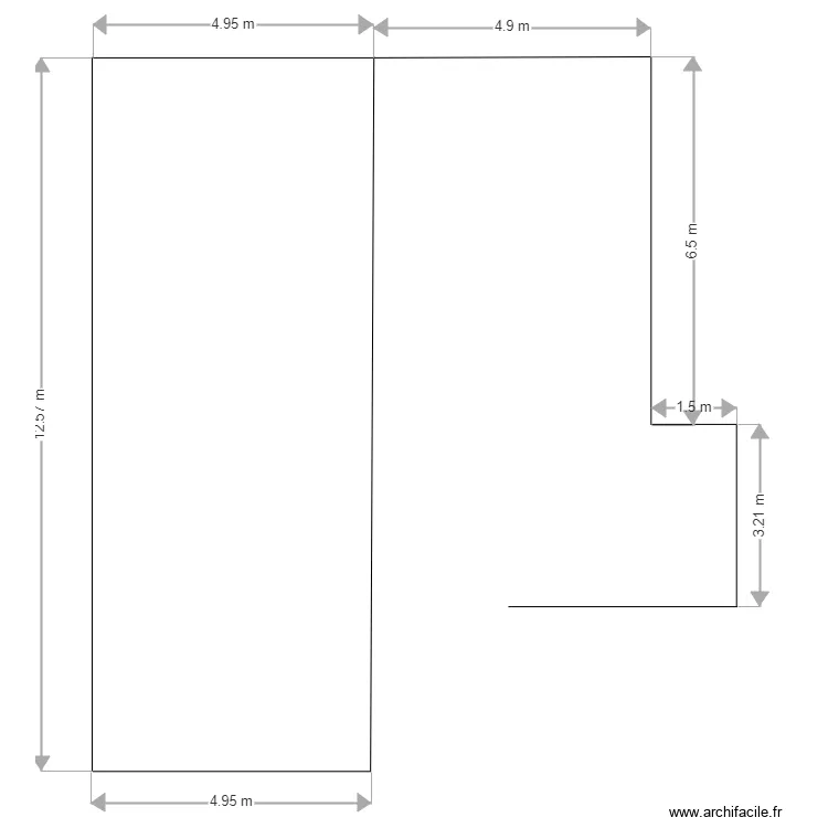 MAISON DE BLESSON. Plan de 