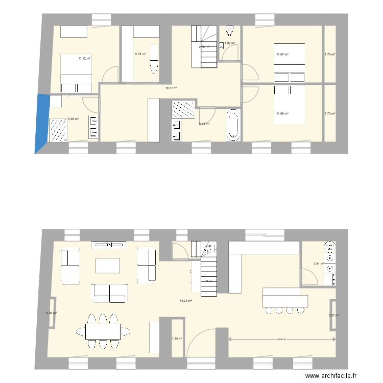 Maison Salignac projet 2. Plan de 0 pièce et 0 m2