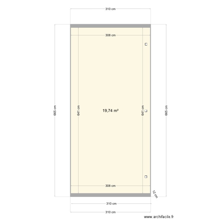 Plan dalle. Plan de 0 pièce et 0 m2