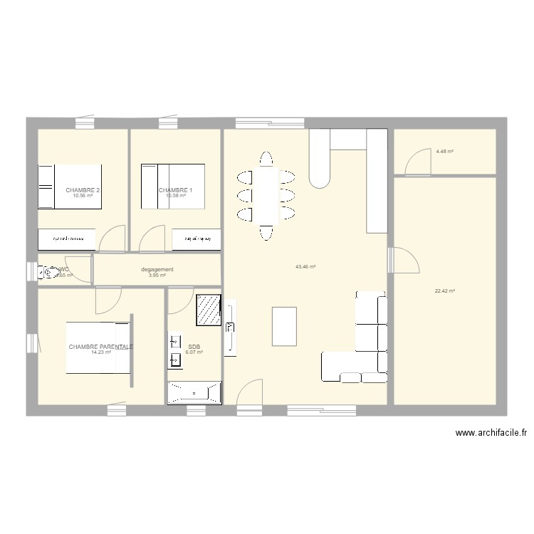 maison gab. Plan de 0 pièce et 0 m2