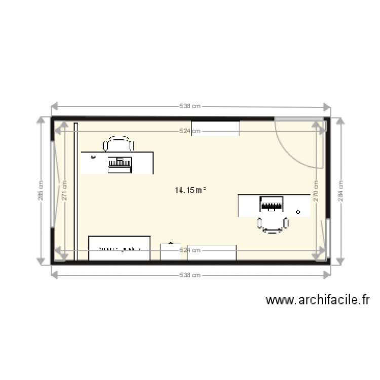 Bureau 411 2016 version 2. Plan de 0 pièce et 0 m2