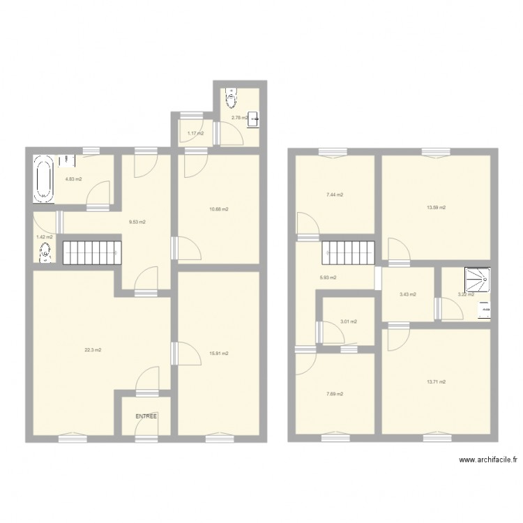 SAUNIER. Plan de 0 pièce et 0 m2