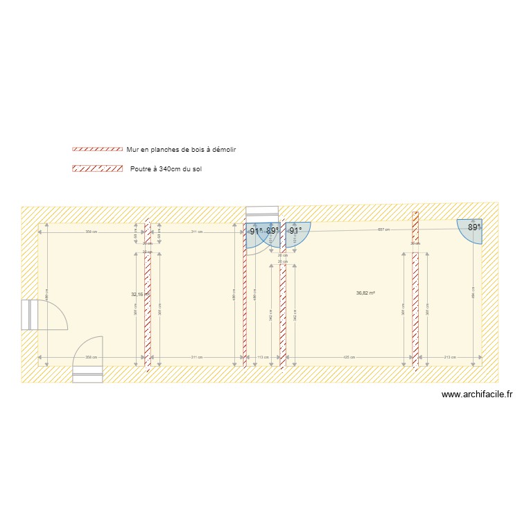 Braud RDC Nord avant travaux. Plan de 0 pièce et 0 m2 Braud RDC Nord avant travaux. Plan de 0 pièce et 0 m2