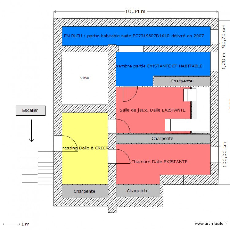 NIVEAU 1 DDT . Plan de 0 pièce et 0 m2
