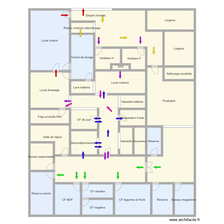 Plan h&ocirc;pital carpentras. Plan de 