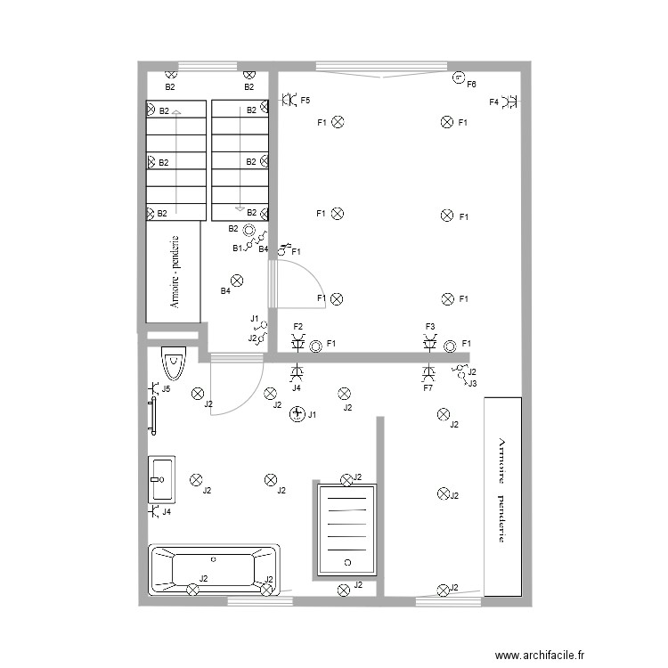 Maison Edoir 2ème étage. Plan de 0 pièce et 0 m2
