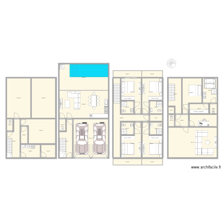 Plan 120m2. Plan de 0 pièce et 0 m2