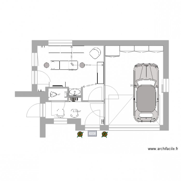 Garage Moustier Projet 3. Plan de 0 pièce et 0 m2