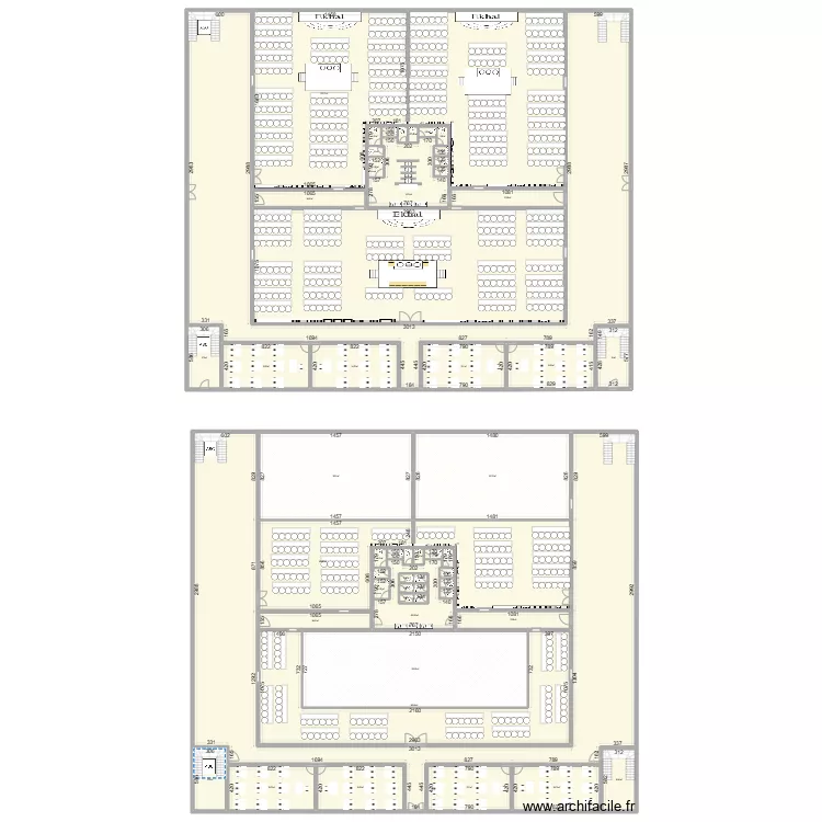 בית כנסת מתחם הסופרים. Plan de 