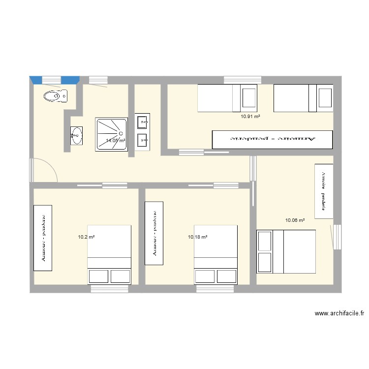 Etage La Grange v01. Plan de 0 pièce et 0 m2