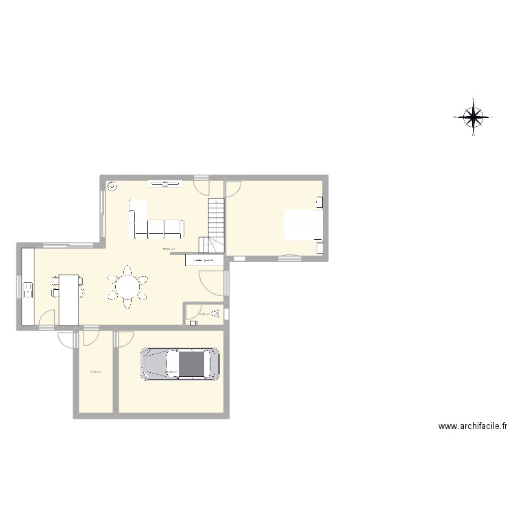 Maison 3. Plan de 4 pièces et 113 m2