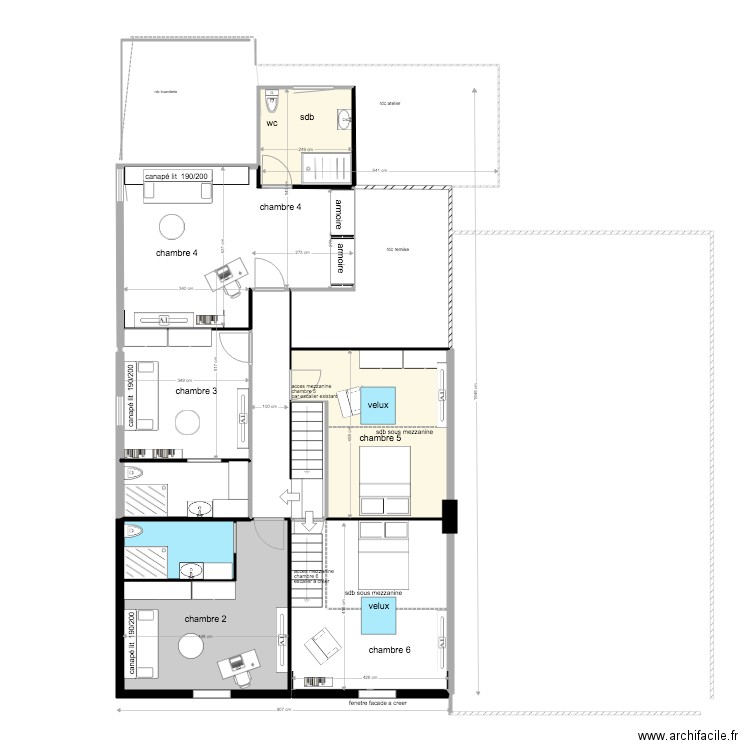 VONIN AUDIN LE TICHE etage copie . Plan de 0 pièce et 0 m2