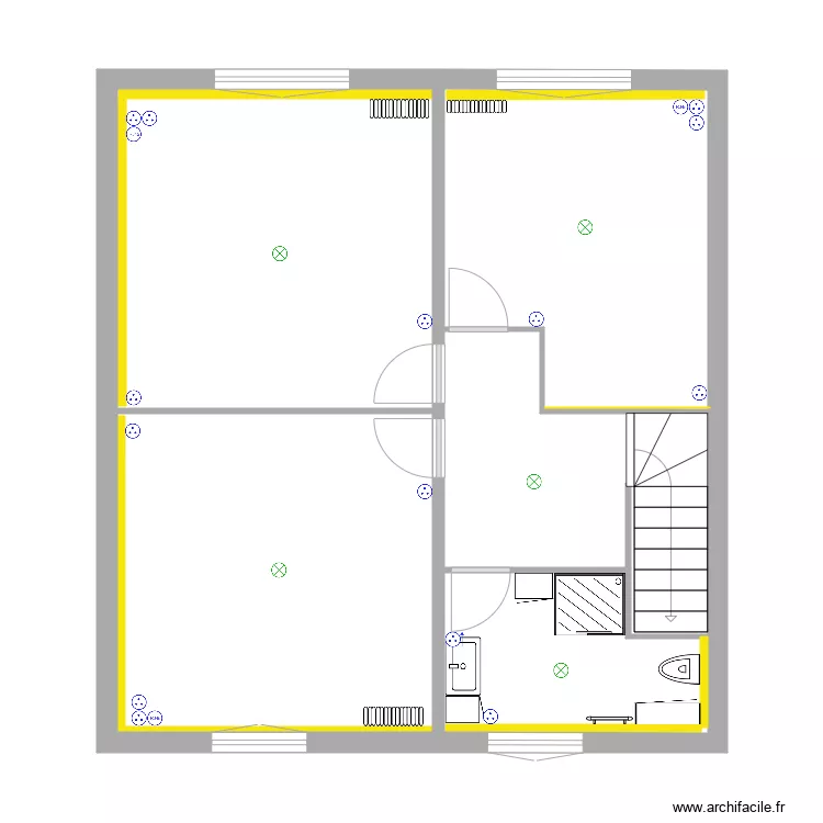 Plan Elec rdc. Plan de 