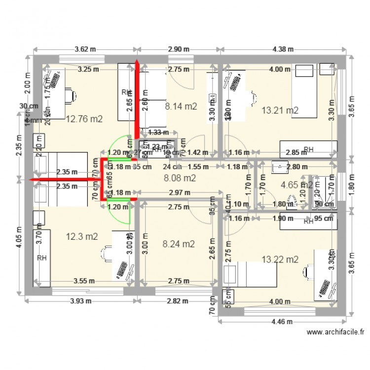 Moulin 1er étage 04. Plan de 0 pièce et 0 m2