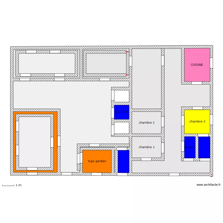 centre  oev. Plan de 