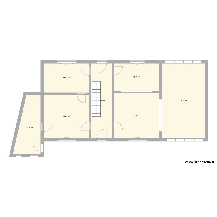 Saudemont. Plan de 9 pièces et 190 m2