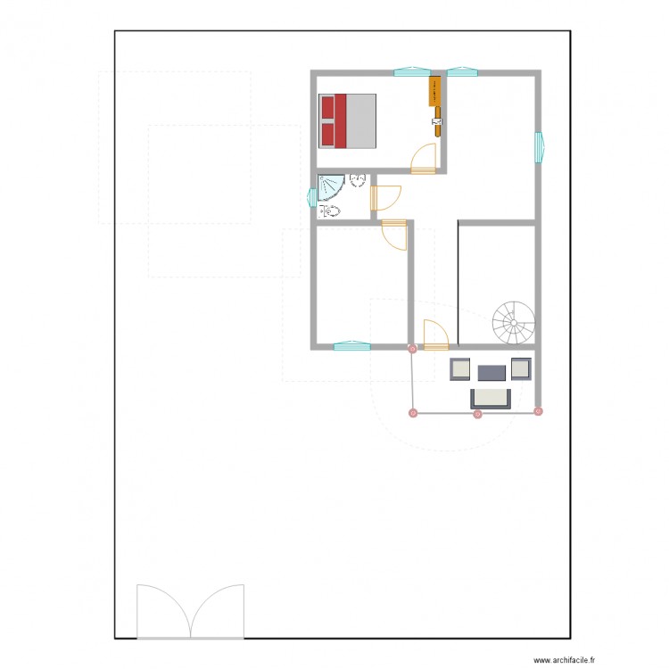 chanel etage. Plan de 0 pièce et 0 m2