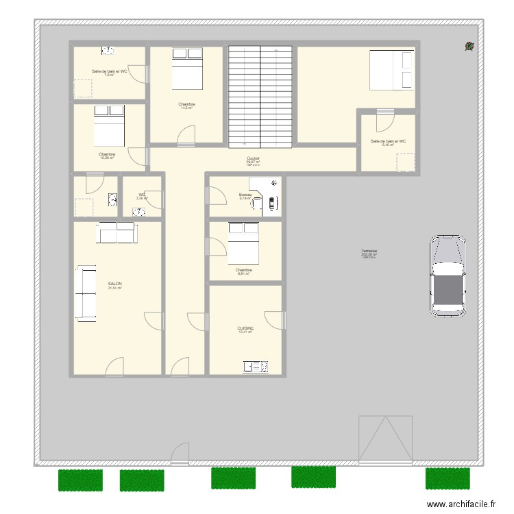 Maison Bamako. Plan de 0 pièce et 0 m2
