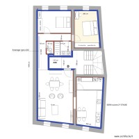 PROJET    3° ETAGE  équipé mobilier 2