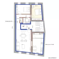 PROJET    3&deg; ETAGE  &eacute;quip&eacute; mobilier 2