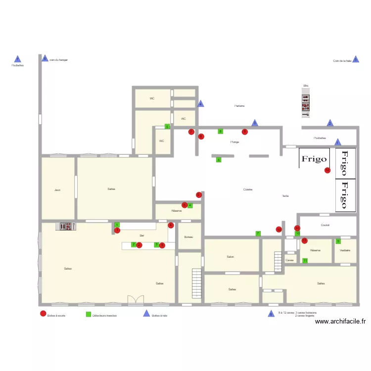 Chez George &agrave; Glabais. Plan de 