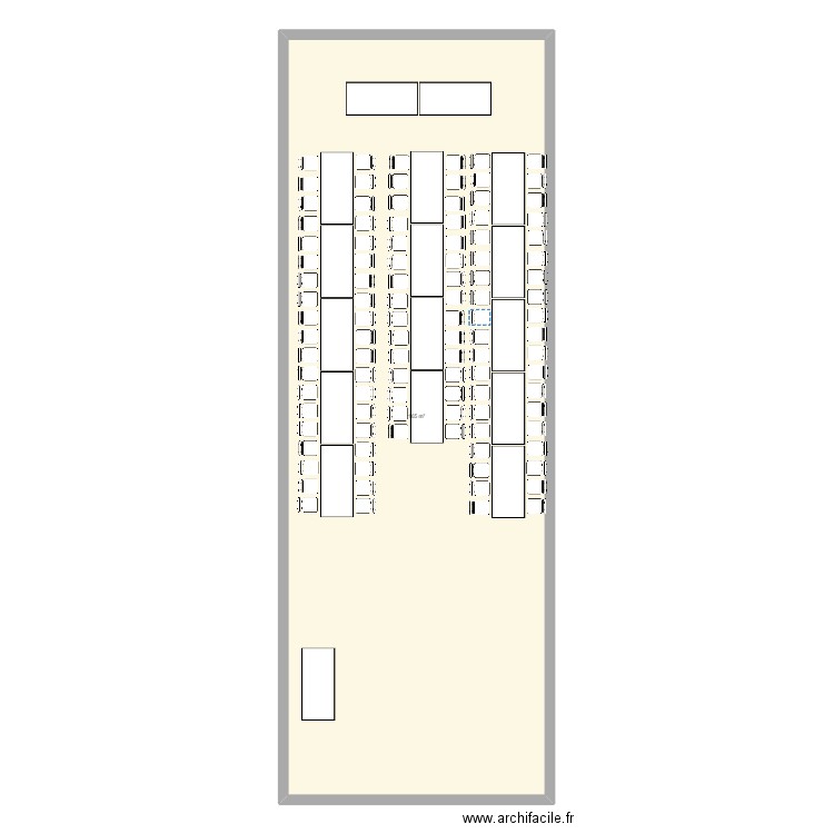 etrabone. Plan de 1 pièce et 165 m2