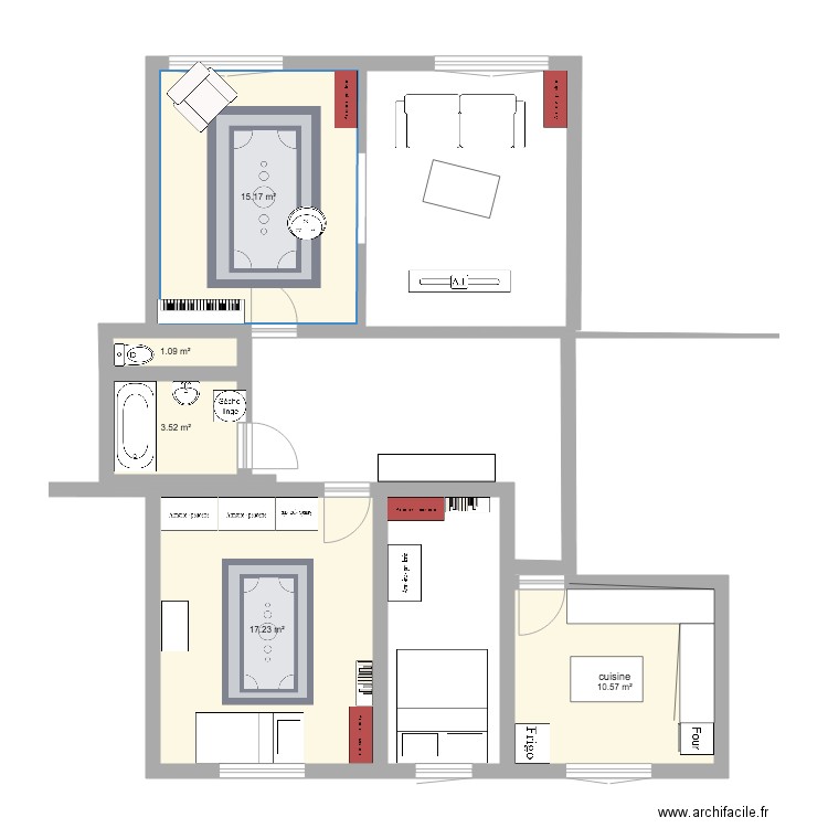 New House Eaux Vives. Plan de 0 pièce et 0 m2