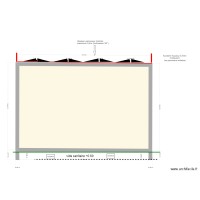 Plan de coupe toiture plate TOITURE 1 PV