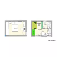 2 MODULES DE 4X3=12 M2............