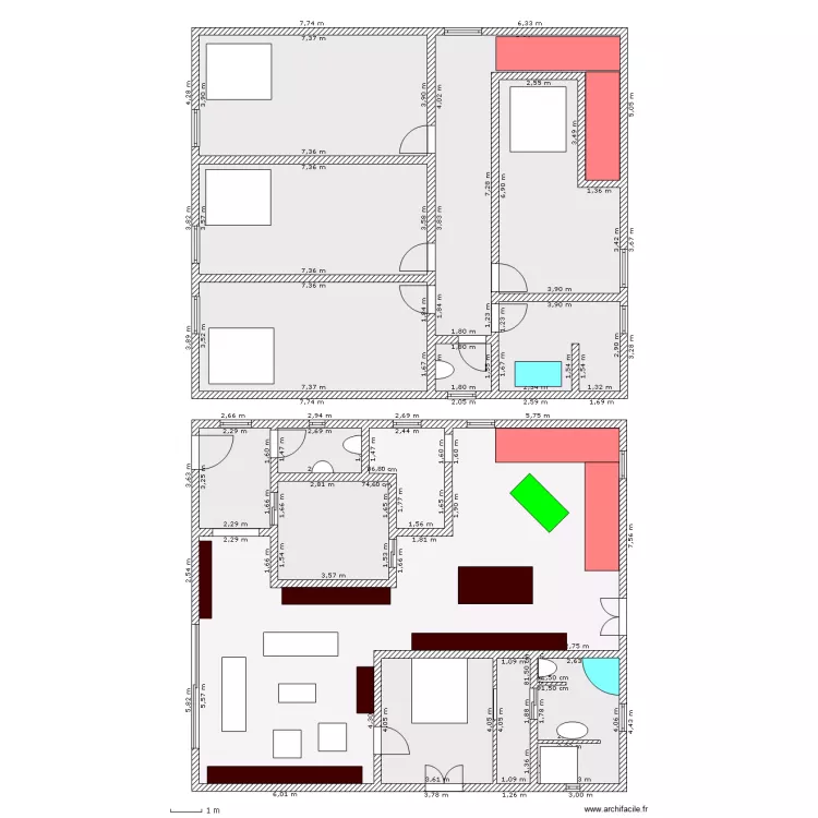 first avec etage et buanderie. Plan de first avec etage et buanderie. Plan de