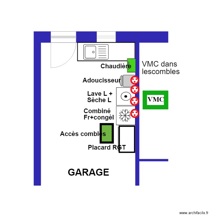 NIEUL Aménagt garage Consultation. Plan de 0 pièce et 0 m2
