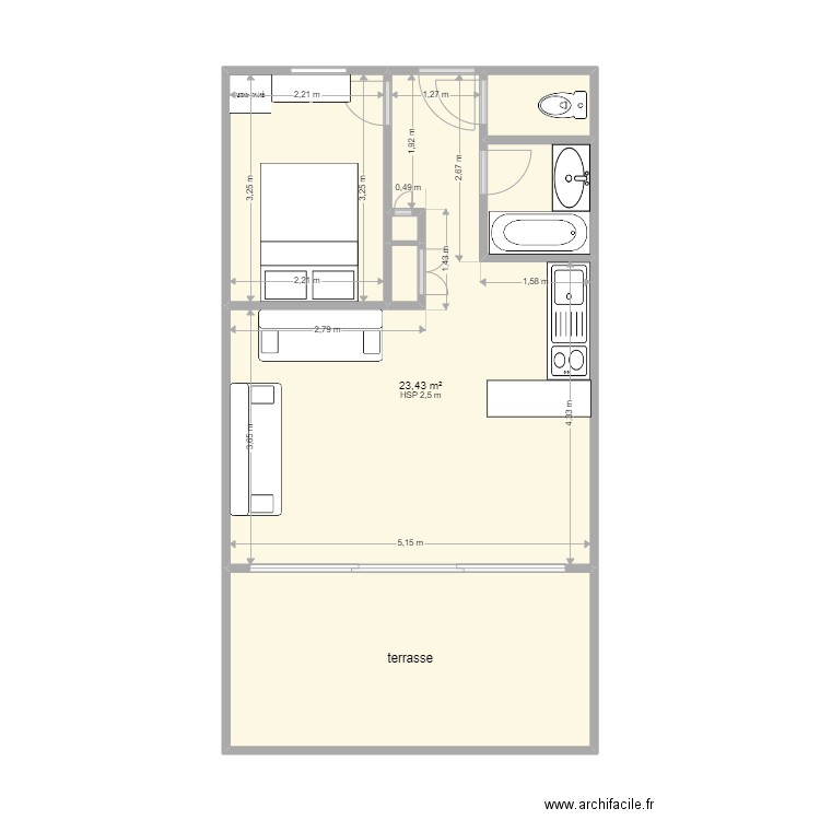 05 263 modification. Plan de 0 pièce et 0 m2