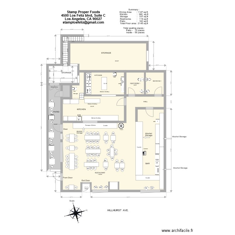 Stamp Proper Foods. Plan de 0 pièce et 0 m2