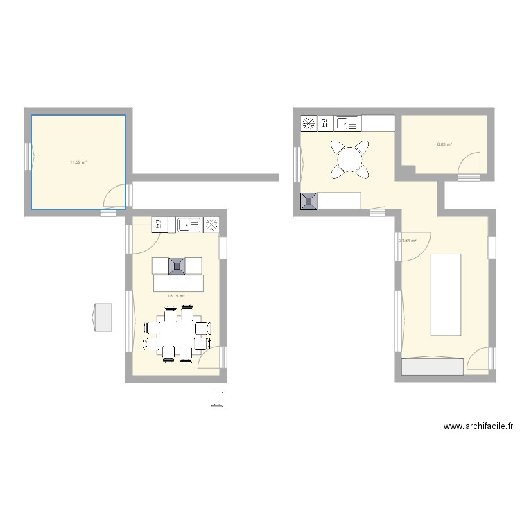 Cuisine2. Plan de 0 pièce et 0 m2