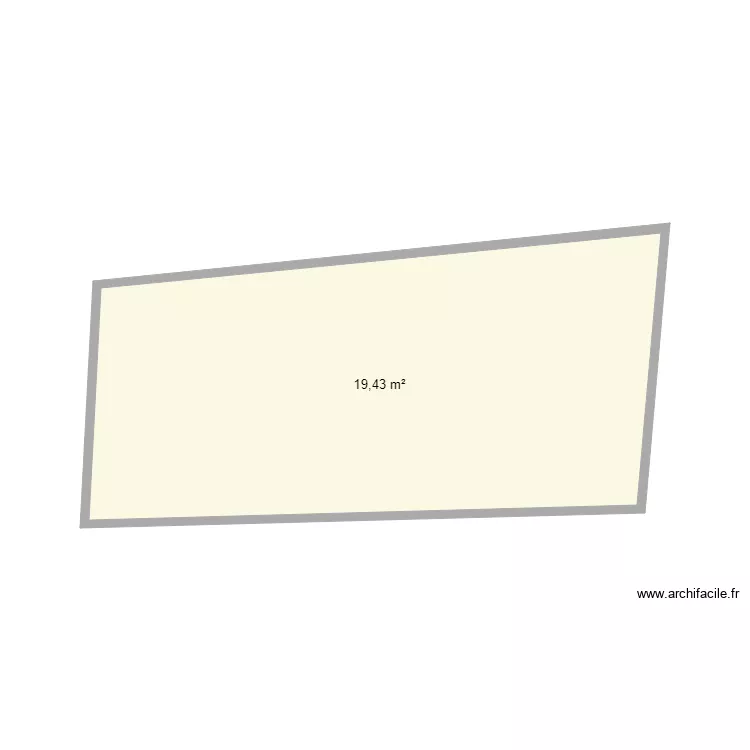 chambre et sdb. Plan de 