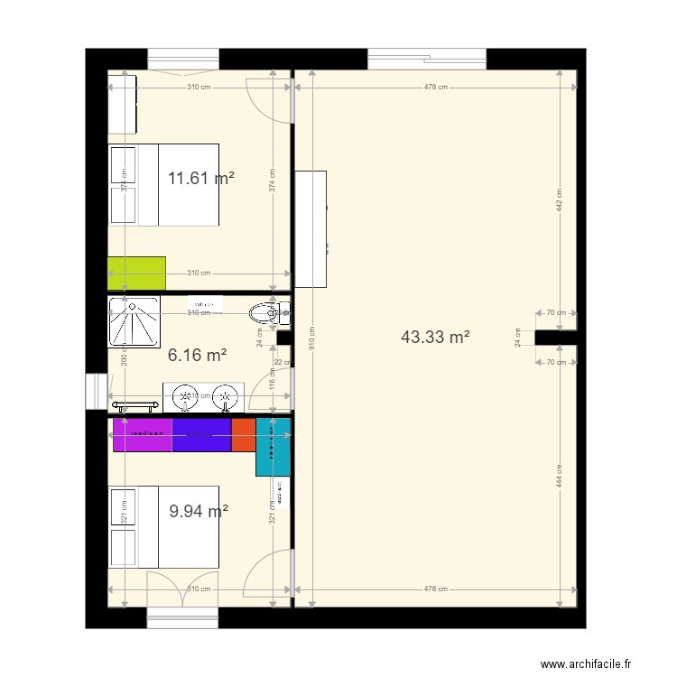 maison. Plan de 0 pièce et 0 m2