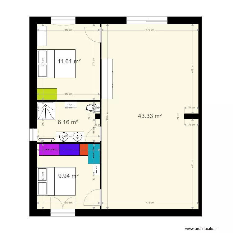 maison. Plan de 