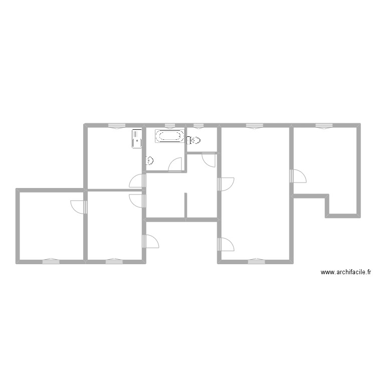 VERTL0052. Plan de 8 pièces et 104 m2